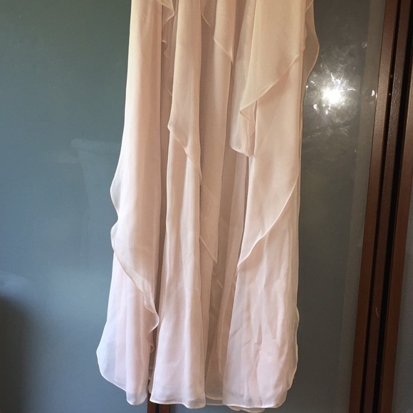 One shoulder Adrianna Papell gown in blush - Picture 7 of 7